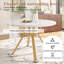 Stylish 5-piece Dining Set – Table & Velvet Chairs-1843542425