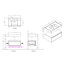 Meuble-lavabo simple 30 po avec plateau en résine