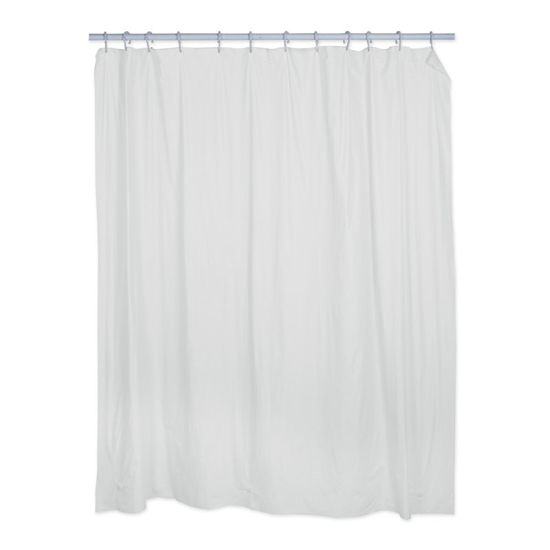 Vinyl Shower Curtain, White