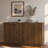 Modern Fluted Sideboard With Adjustable Shelves And Metal Handles-1331650083