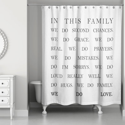 In This Family Shower Curtain