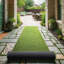 Tapis de couloir extra-long en gazon synthétique intérieur / extérieur 2 pi 7 po x 33 pi Evergreen Natural - Patio, événements-111071269