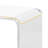 WAAcrylic End Table, Clear Lucite Coffee Table with Waterfall Edges (Set of 2)
