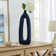 Contemporary Ceramic Abstract Cut-Out Vase