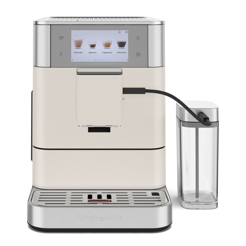 Machine à espresso entièrement automatique KitchenAid en porcelaine blanche