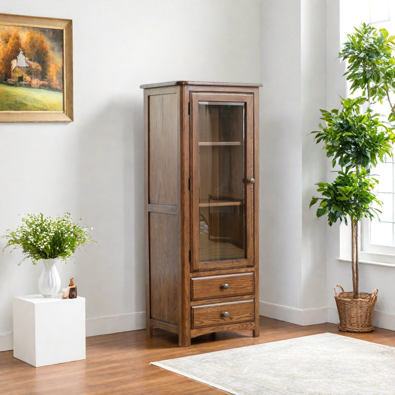 Armoire de rangement en verre de salon