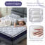 Ressort ensaché moyen rafraîchissant 10 po avec matelas en mousse viscoélastique hybride dans une boîte-964972834