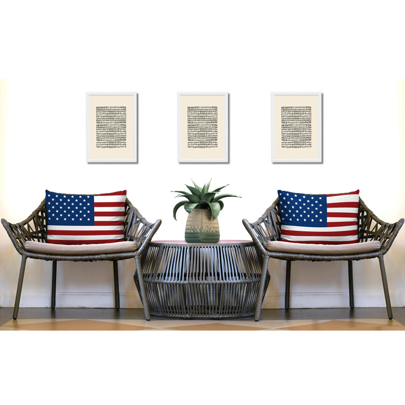 Oreiller réversible intérieur / extérieur Patriot, Navy Blue, 25x18