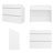 47.2'' W Reception Desk With Open Shelfs