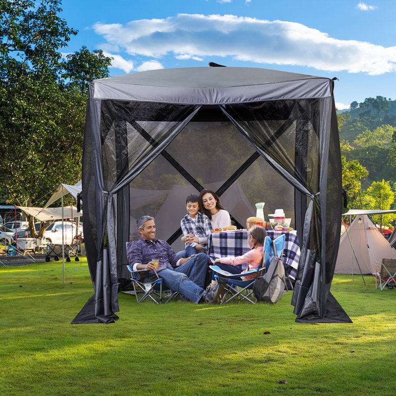 6,8 pi X 6,8 pi Tente de camping d'extérieur escamotable