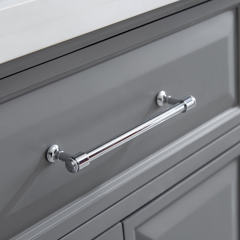 Palace 72'' W Double Vanity, Cashmere Gray, Polished Chrome