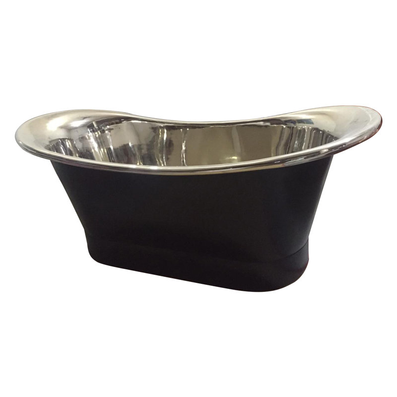1800mm x 760mm Freestanding Soaking Nickel Bathtub