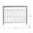 40x14x31" Rustic Iron Arched Fence Console Table, Weathered Silver Finish, Accent Table