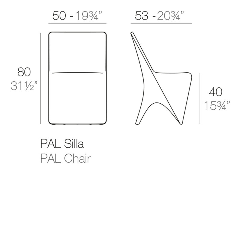Chaise d'appoint Pal, Bronze