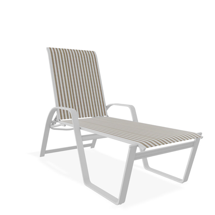Holna Outdoor Rust-Resistant Metal Chaise Lounge