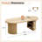 47.24" Oval Coffee Table With Storage-1358591758