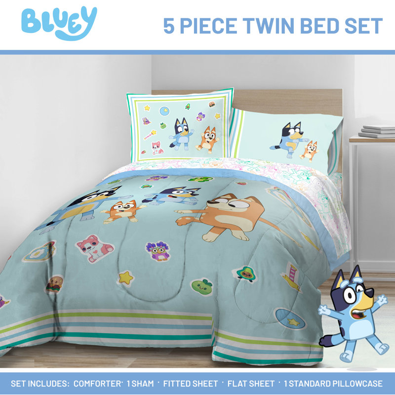Ensemble de lit Bluey Silly, Lit simple