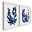 " Indigo Brush Blooms I " 2 - Pieces-72770446-72770441