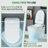 Spark WOODBRIDGE Smart Toilet With Auto Open/Close Lid, Foot Sensor, ADA Height, Fragrance System, UV Self-Cleaning Nozzle & Multi-Function Wash & Warm Air Dry & Perfect For Low Water Pressure Homes & Enhanced Hygiene