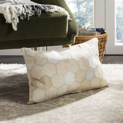  Tiled Natural Throw Pillow