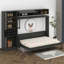 Grand lit escamotable mural avec canapé, tablettes USB et lumière-959081501