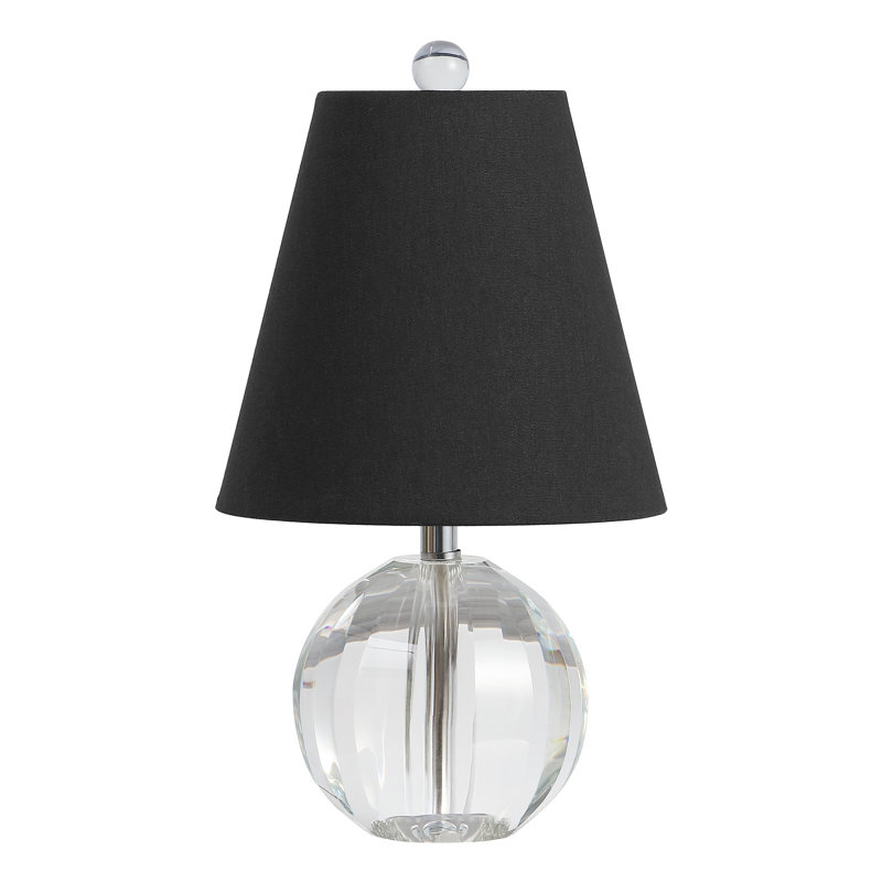 Charlton Crystal Table Lamp, Black
