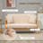 HOMCOM 48" 2-Seater Couch For Small Spaces