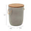 Table d'appoint Biban naturelle et grise