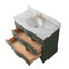Meuble-lavabo simple en bois massif et manufacturé avec plateau en marbre Goleta-1408299882