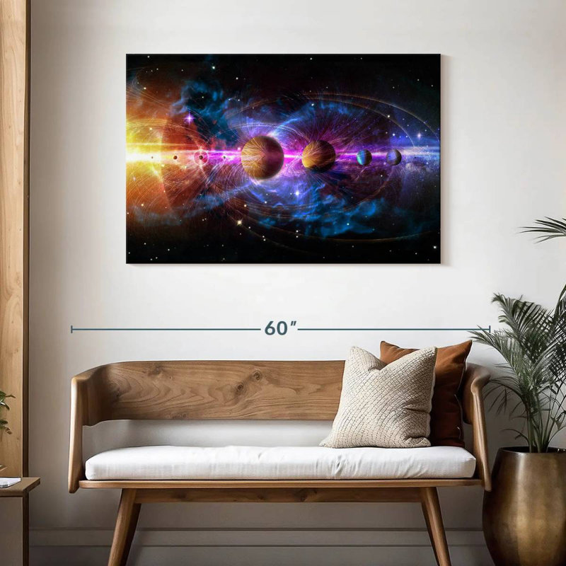 Oberle Solar System In Milky Way, 30" H x 45" W