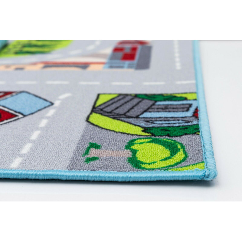 Tapis gris Swaim, Rectangle 2 pi 7 po x 4 pi 10 po
