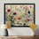 Délicat mur de fleurs sauvages - impressions sur toile de fleurs sauvages, art mural floral rouge