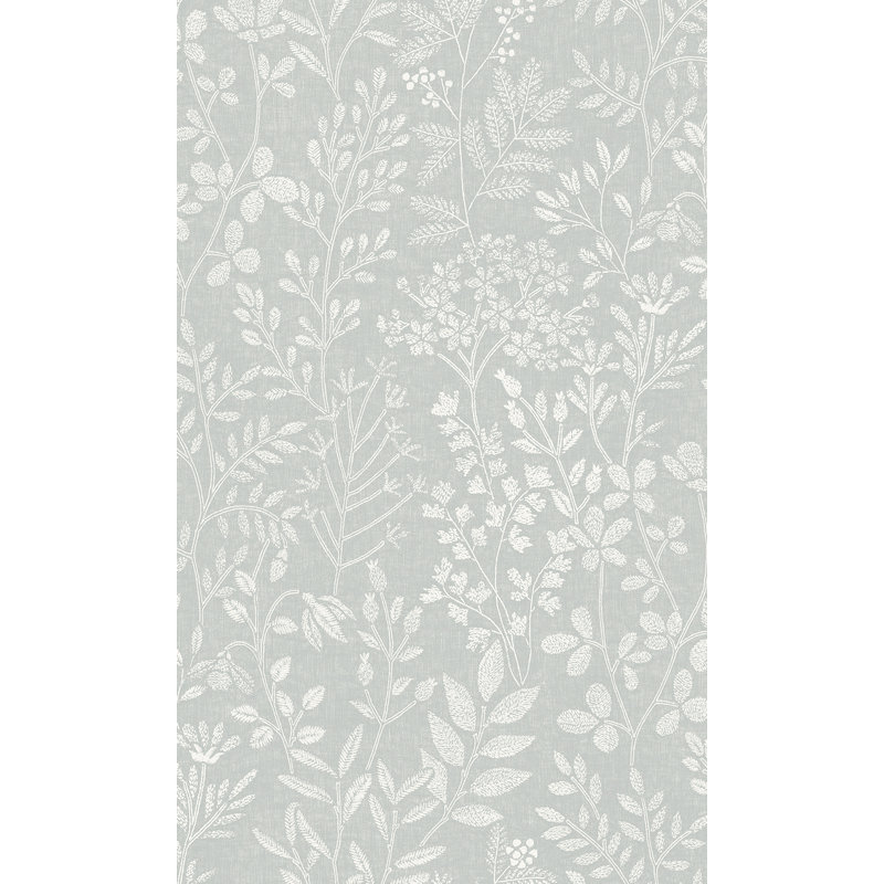 Papier peint texturé non tissé à motif de feuille de ponce Pi., Gris clair