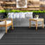 Tapis de patio intérieur / extérieur rayé tissé à la machine Randall-48816219