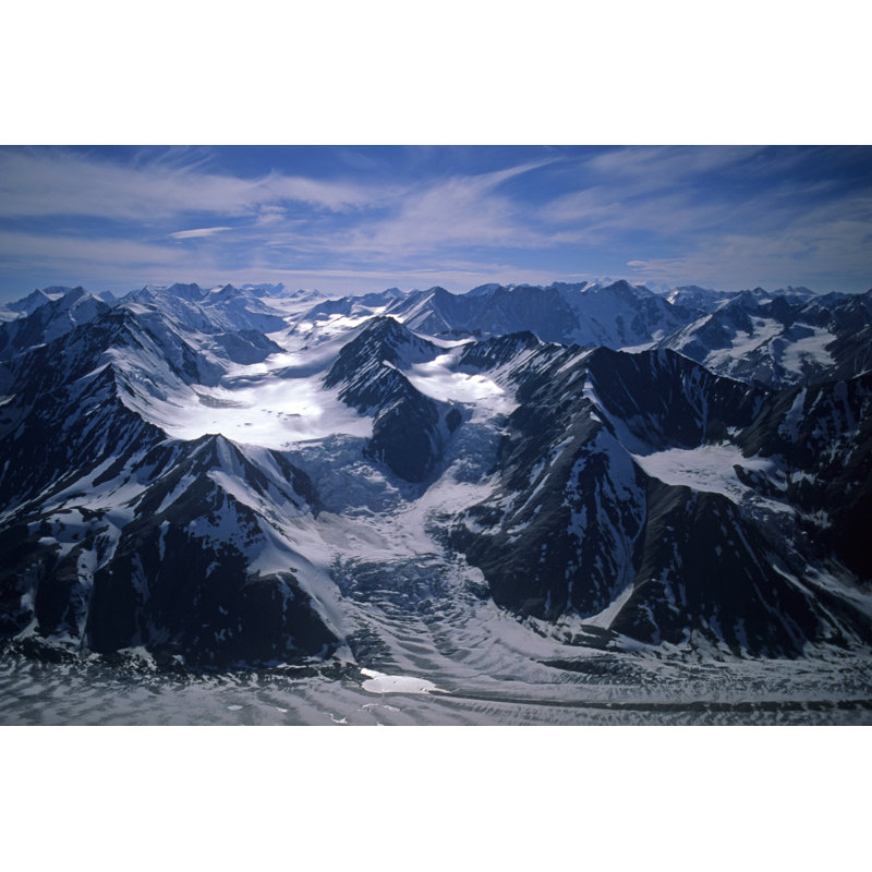 Glaciers In Kluane National Park by BobWC - Wrapped Canvas Print, 30cm H x 46cm W