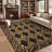 Leopard Rugs for Living Room 6x9 Washable Animal Area Rugs for Bedroom Non Slip Brown/Black-948877984-948877990