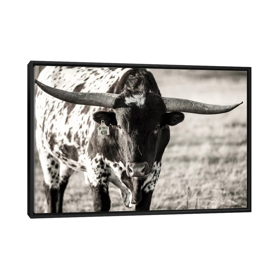 " Longhorn Portrait " by Tyler Stockton East Urban Home Mat