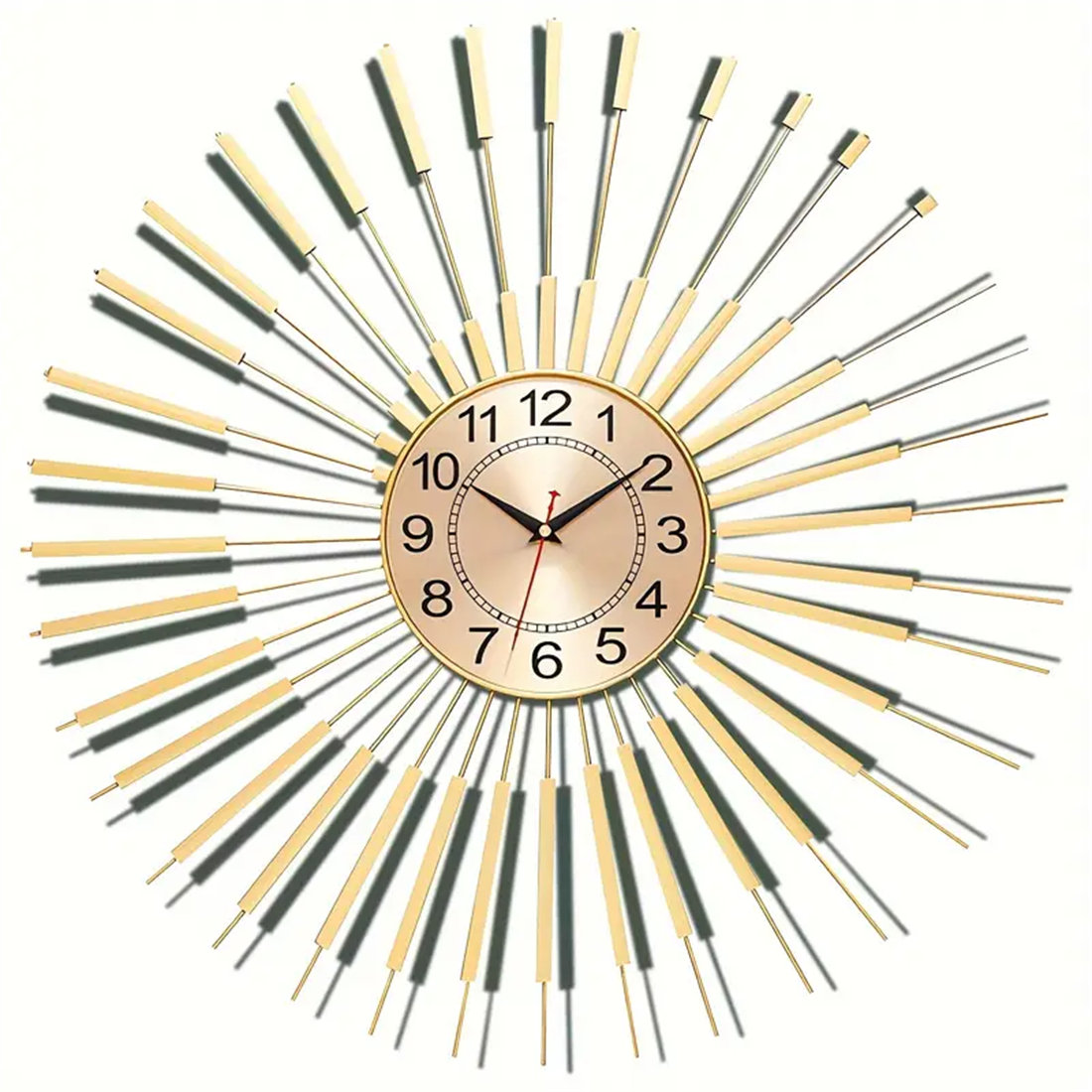 Grande Horloge Murale Moderne 3D - À Coller soi-même - sans Cae