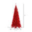 Red Tinsel Artificial Christmas Tree with LED Lights-1630759376-1630759379