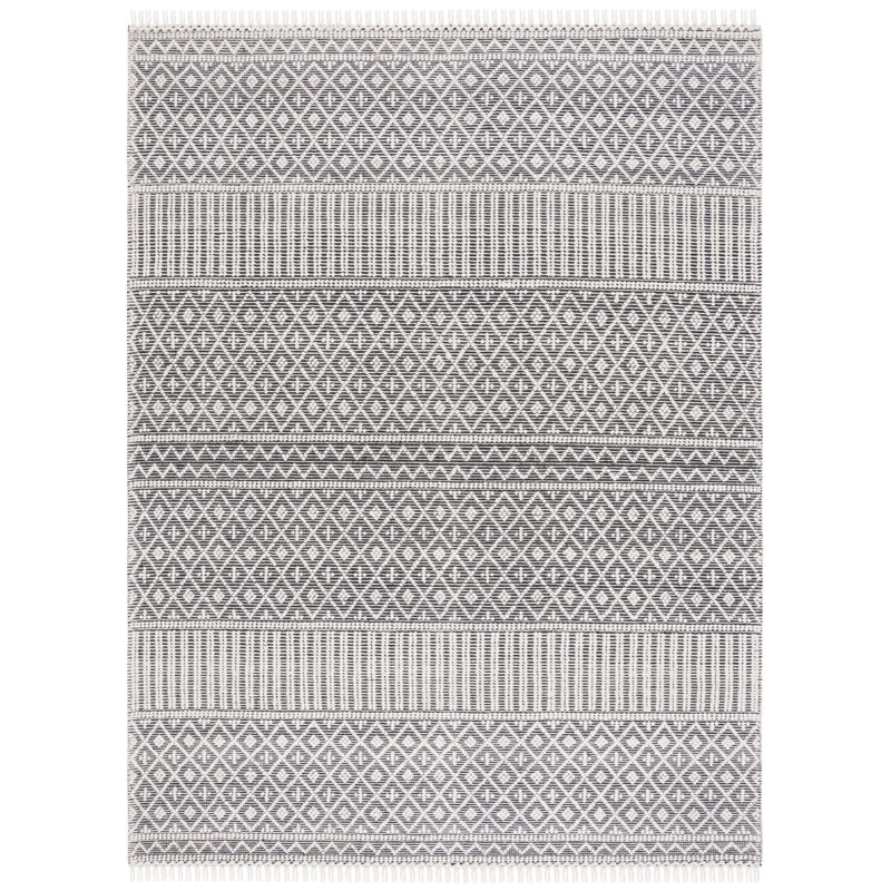 Tapis noir / ivoire Altis, Rectangle 8 pi x 10 pi