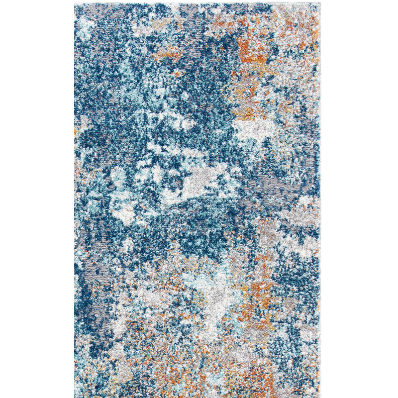 Aston Performance Abstract Rug, Rectangle 4' x 6'