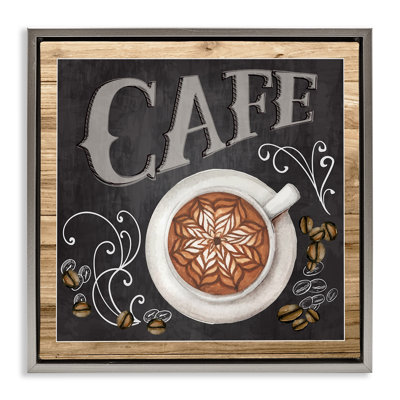 Enseigne de café de style tableau noir