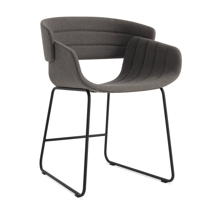 Racer 18'' H Upholstered Armchair, Toohey Charcoal