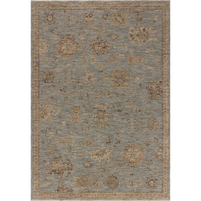 Tapis ciel / naturel Bungalow Rose Wrobel