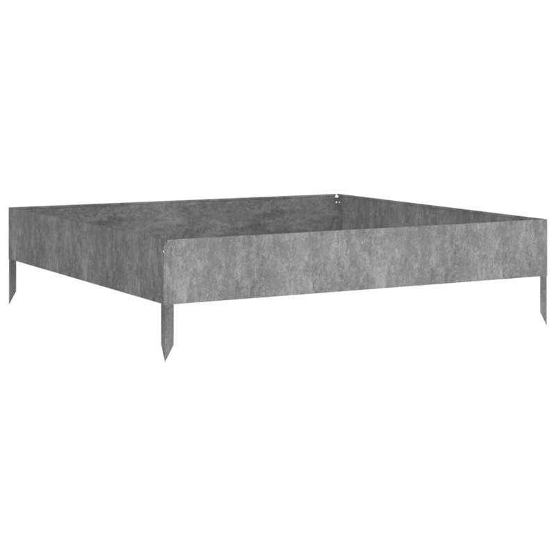 vidaXL Garden Raised Bed Rusty Corten Steel 39.4 x 39.4 x 10.2 in
