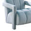 Fauteuil contemporain en velours pour salon