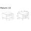 Bedside Cabinet Malumi MM-10 Cashmere-1711730511
