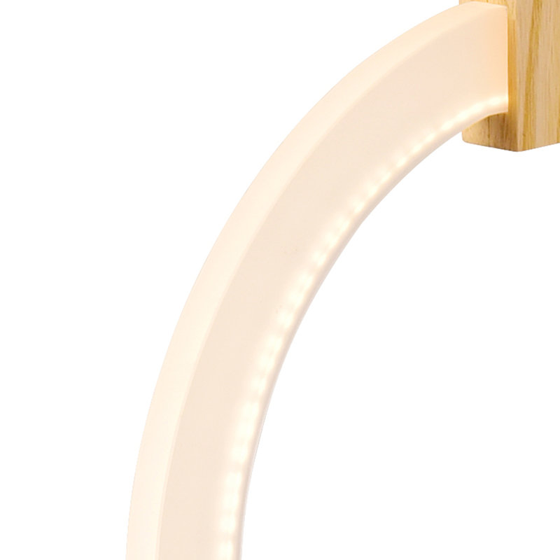 Bakari 1 - Light Natural LED Single Pendant, 20" H x 16" W x 1" D