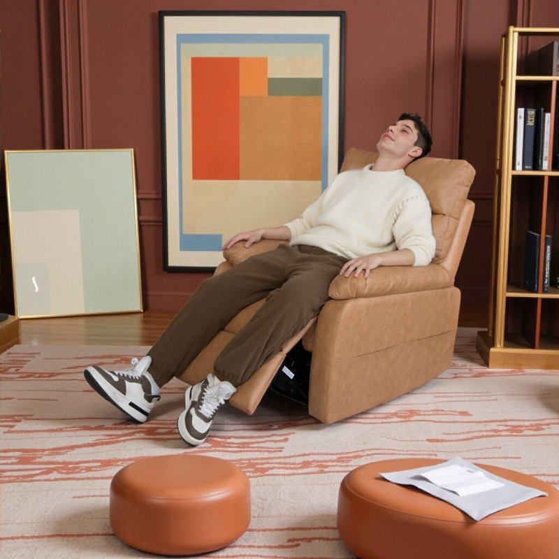Fauteuil inclinable électrique de qualité supérieure sans gravité, Brun
