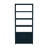Elin Etagere Bookcase, Navy Blue